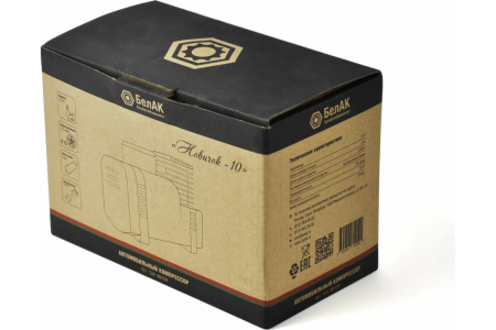 Компрессор для накачки шин БелАК "Новичок - 10" 12V, 18 л/ мин