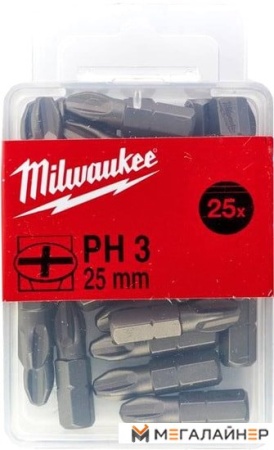 Набор бит Milwaukee 4932399588 (25 предметов) купить в Минске с доставкой