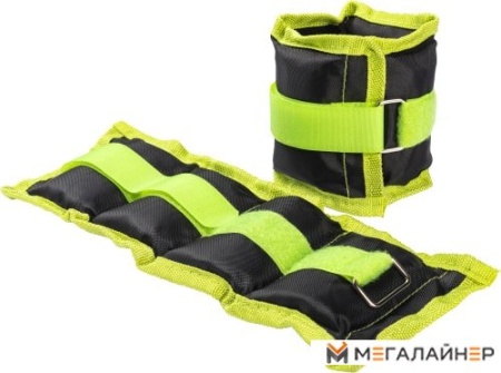 Утяжелитель Sundays IR97812 2x1 кг (черный/зеленый)