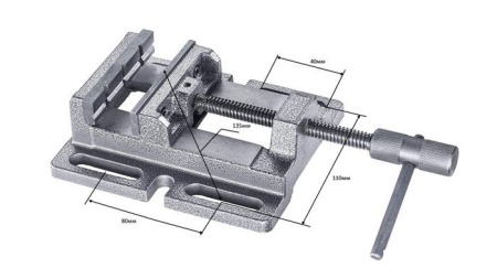 Тиски для сверлильного станка 80мм, KWB 49777015 купить в Минске с доставкой