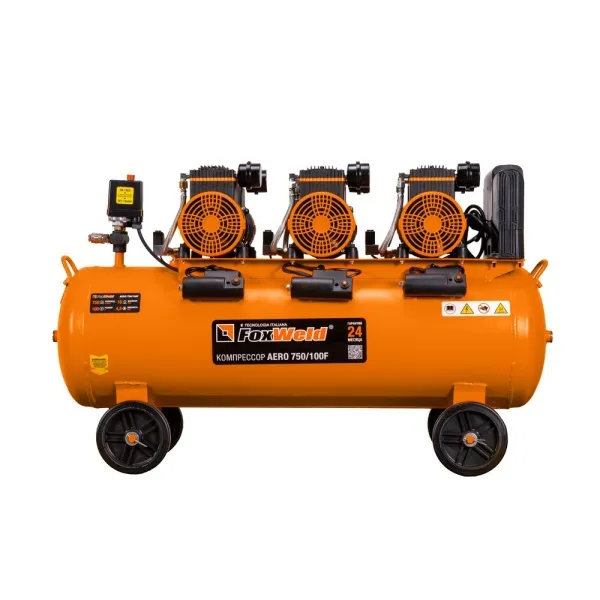 Компрессор безмасляный FoxWeld AERO 750/100F