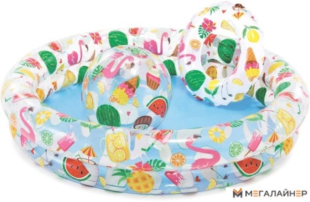 Надувной бассейн Intex Фрукты (122x25)