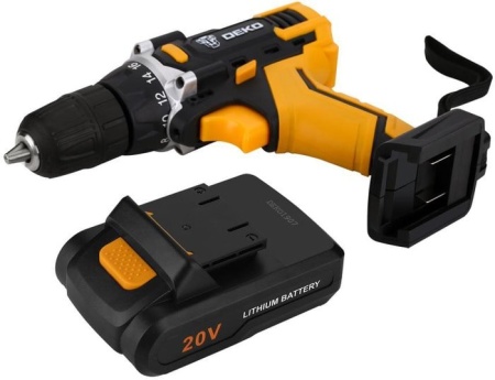 Дрель-шуруповерт Deko DKCD20FU-Li SET 63 063-4093 (с 2-мя АКБ, кейс, набор оснастки) купить в Минске с доставкой