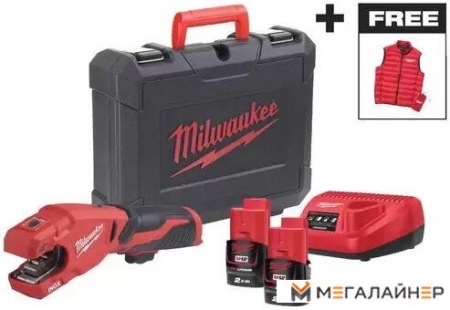 Труборез Milwaukee M12PCSSMC-202C 4933499464 (с 2-мя АКБ, кейс) купить в Минске с доставкой