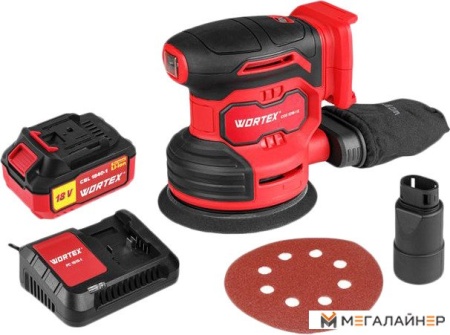 Эксцентриковая шлифмашина Wortex COS 1218-1 E ALL1 Solo 1333436 (с 1-им АКБ) купить в Минске с доставкой