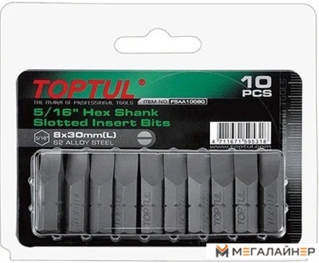Набор бит Toptul FSAA1008G (10 предметов) купить в Минске с доставкой