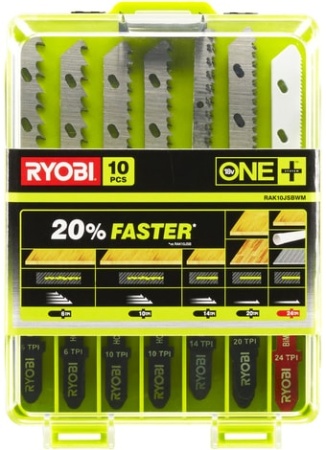 Набор оснастки Ryobi RAK10JSBWM (10 предметов)