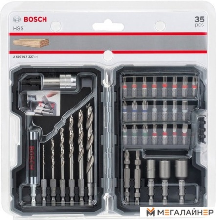 Набор оснастки Bosch 2607017328 (35 предметов) купить в Минске с доставкой