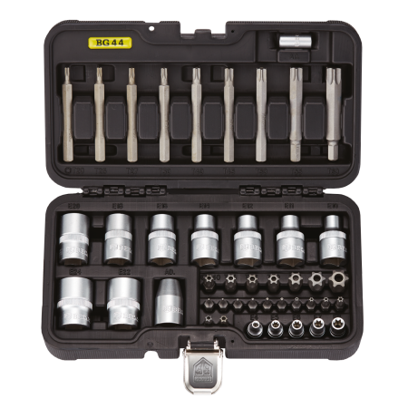 Набор бит и головок TORX 44 предмета BERGER BG044-1214