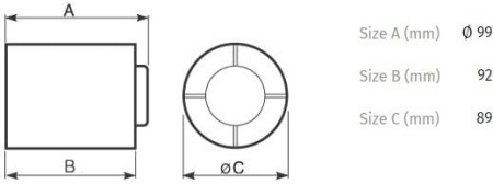Осевой вентилятор Vortice Punto Ghost MG 100/4" LL