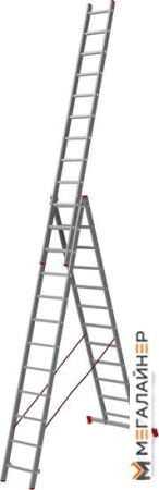 Лестница-стремянка Новая высота алюминиевая трёхсекционная 3x12 (1230312) купить в Минске с доставкой