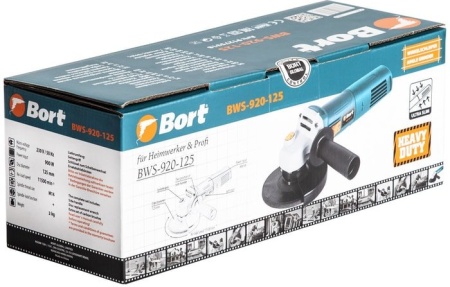 Угловая шлифмашина Bort BWS-920-125 купить в Минске с доставкой