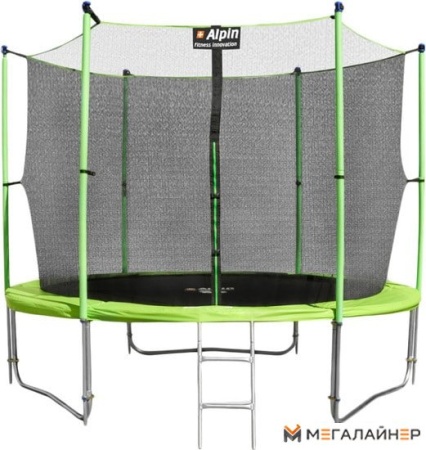 Батут Alpin Inside 3.12 м с защитной сеткой и лестницей