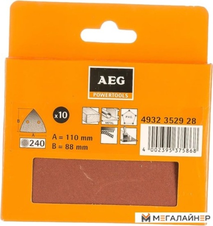 Шлифлист AEG Powertools 4932352928 (10 шт) купить в Минске с доставкой