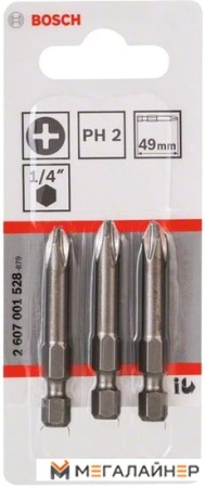 Набор бит Bosch 2607001528 (3 предмета) купить в Минске с доставкой