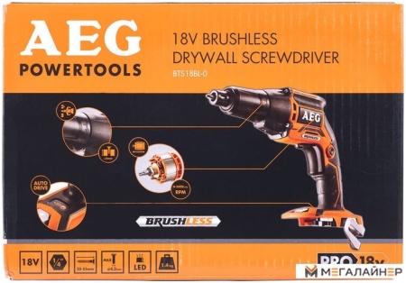 Шуруповерт AEG BTS 18 BL-0 (без аккумулятора) купить в Минске с доставкой