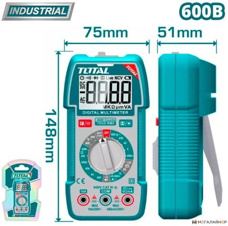 Купить Мультиметр Total TMT536002 в Минске с доставкой