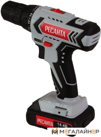 Дрель-шуруповерт Ресанта ДА-14-2ЛК (с 2-мя АКБ, кейс) купить в Минске с доставкой