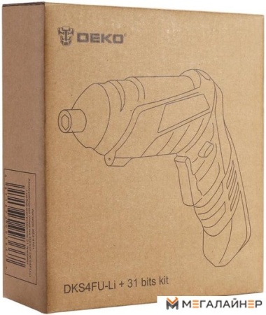 Электроотвертка Deko DKS4FU-Li SET 31 063-4151 (с 1-им АКБ, набор оснастки) купить в Минске с доставкой