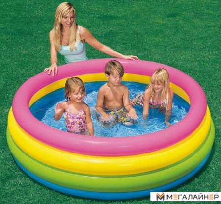 Надувной бассейн Intex Sunset Glow 168х46 (56441)