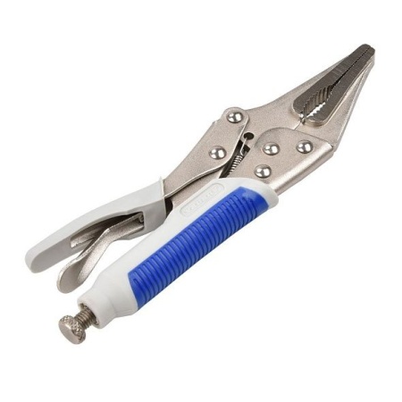 Ручной зажим Аврора с прямыми губками и фиксатором 220мм