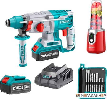 Total TOSLI23061 (перфоратор, мини-измельчитель, с 2-мя АКБ, оснастка) купить в Минске с доставкой