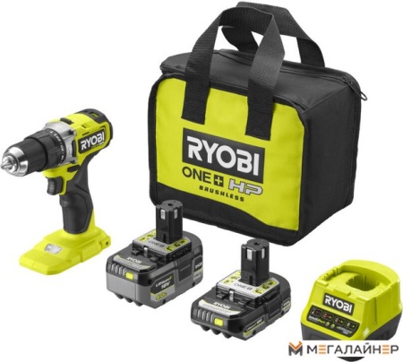 Ударная дрель-шуруповерт Ryobi HP RPD18C-242S 5133004983 (с 2-мя АКБ 4 Ah + 2 Ah, сумка) купить в Минске с доставкой