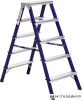 Лестница-стремянка Алюмет стальная двухсторонняя MD M8205 купить в Минске с доставкой