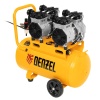 Компрессор безмасляный, малошумный DENZEL DLS 2200/50, 2200 Вт, 2x1100, 50 л, 380 л/мин