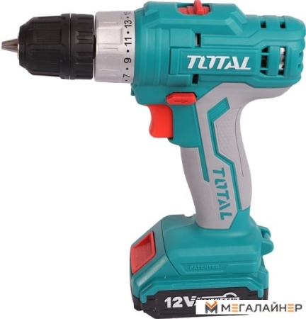 Дрель-шуруповерт Total TDLI1222 (с 2-мя АКБ, кейс) купить в Минске с доставкой