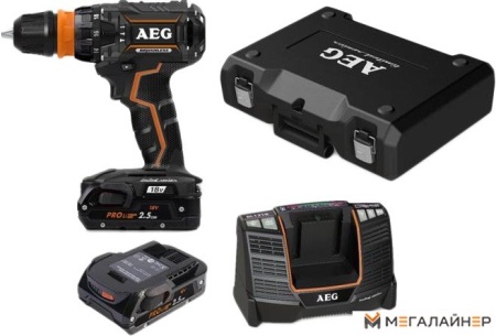 Дрель-шуруповерт AEG BSB 18CBLLE Li-252C 4935464411 (с 2-мя АКБ) купить в Минске с доставкой