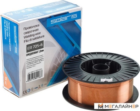Сварочная проволока Solaris ER 70S-6 WM-ER70S6-10150