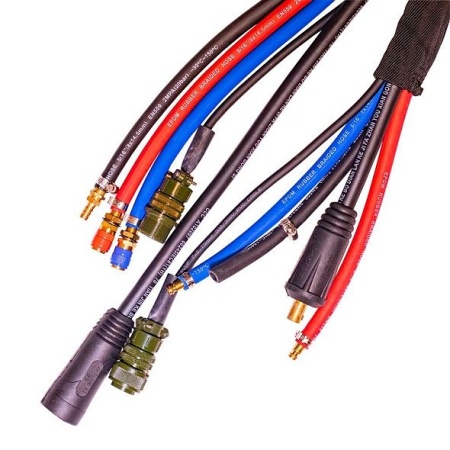 Пакет-коннектор РЕСУРС 10м, 70мм2, 10 pin, вода (650A/400A)