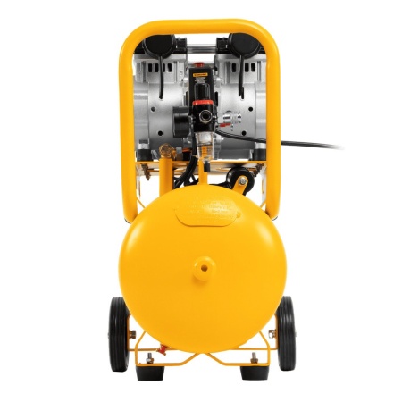 Компрессор безмасляный, малошумный DENZEL DLS 2200/50, 2200 Вт, 2x1100, 50 л, 380 л/мин