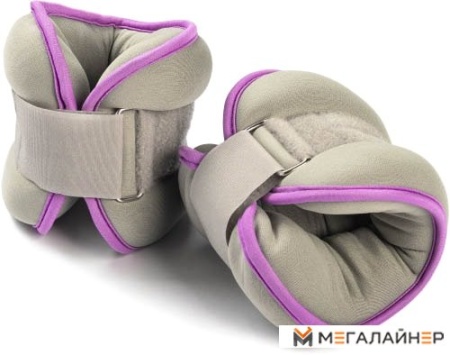 Утяжелитель Sundays IR97843 2x1 кг (серый/фиолетовый)