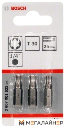 Набор бит Bosch 2607001622 (3 предмета) купить в Минске с доставкой