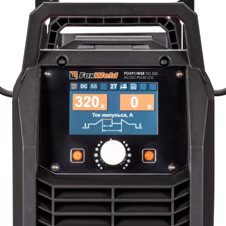 Аппарат аргонодуговой сварки FOXPOWER TIG 320 AC/DC PULSE LCD с блоком жидкостного охлаждения  COOL-1 MT и тележкой  MT-1 FoxWeld 1498