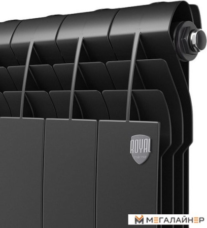 Алюминиевый радиатор Royal Thermo Biliner Alum 500 Noir Sable (12 секций)