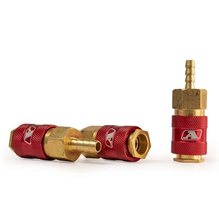 Штуцер профессиональный Aurora мама ёлка d.6мм F латунь, блистер 1шт.