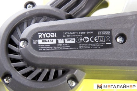 Ленточная шлифмашина Ryobi EBS800V купить в Минске с доставкой
