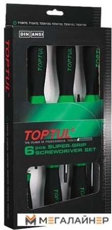 Набор отверток Toptul GAAE0610 6 предметов купить в Минске с доставкой
