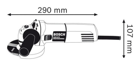 Угловая шлифмашина Bosch GWS 670 Professional 0601375606 купить в Минске с доставкой