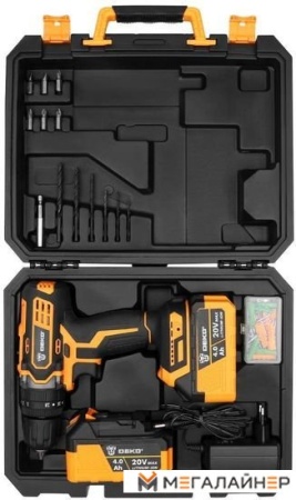 Ударная дрель-шуруповерт Deko DKCD20 Impact 063-4420 (с 2-мя АКБ, кейс) купить в Минске с доставкой