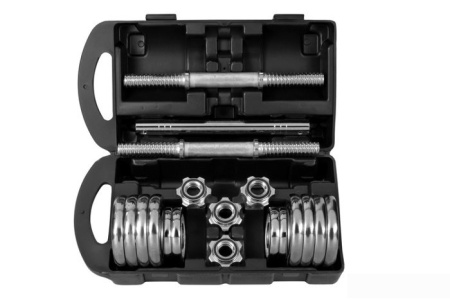 Гантели с грифом для штанги Alpin DB-15кг