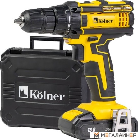 Дрель-шуруповерт Kolner KCD 18/2LC (с 2-мя АКБ) купить в Минске с доставкой
