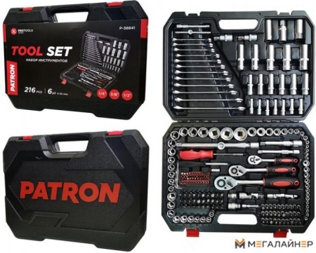 Универсальный набор инструментов Patron P-38841 (216 предметов) купить в Минске с доставкой