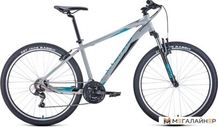 Велосипед Forward Apache 27.5 1.0 р.17 2022 (серый/бирюзовый)