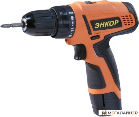 Дрель-шуруповерт Энкор ДША-2 12ЭР/10Л (с 2-мя АКБ) купить в Минске с доставкой
