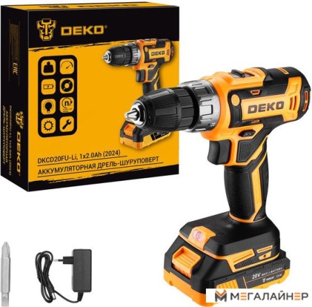 Дрель-шуруповерт Deko DKCD20FU-Li 063-4149 (с 1-им АКБ) купить в Минске с доставкой