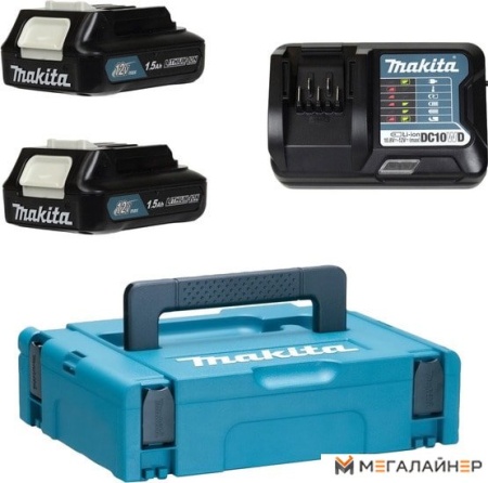 Аккумулятор с зарядным устройством Makita BL1016 + DC10WD (12В/1.5 Ah + 10.8-12В) купить в Минске с доставкой